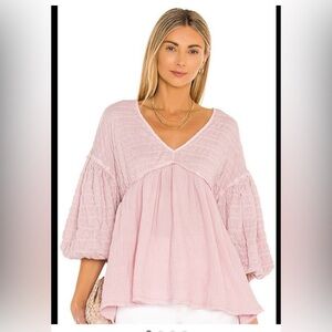 Free People WE THE FREE Flower Power Top in Daytime size M